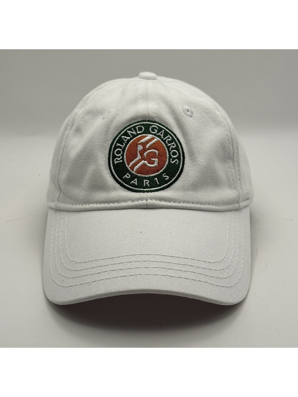 Roland Garros Paris Hat Mens Strapback White France Tennis Cap Embroidered Logo